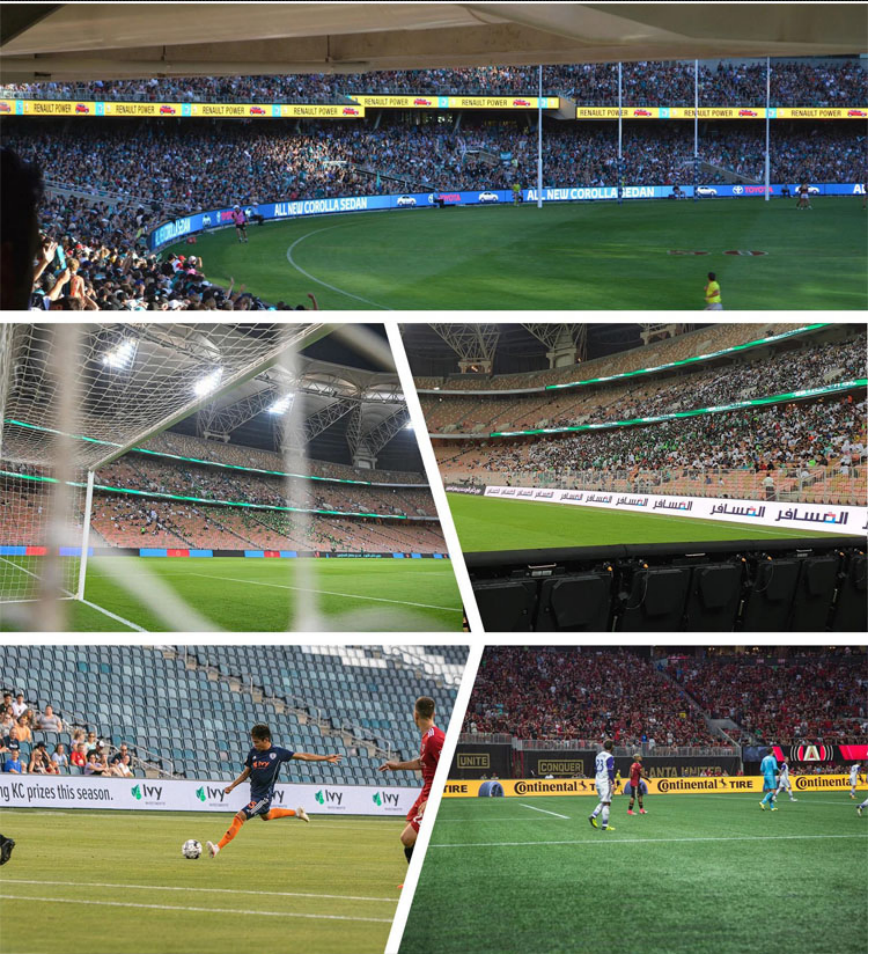 football stadium perimeter led screen display