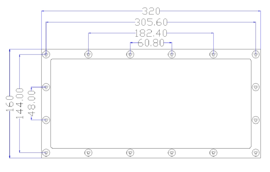 Diagram of Screw Holes