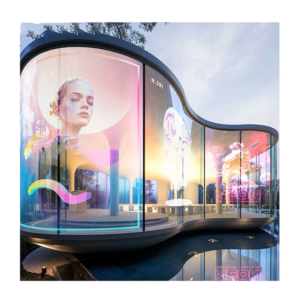 Flexible transparent led display