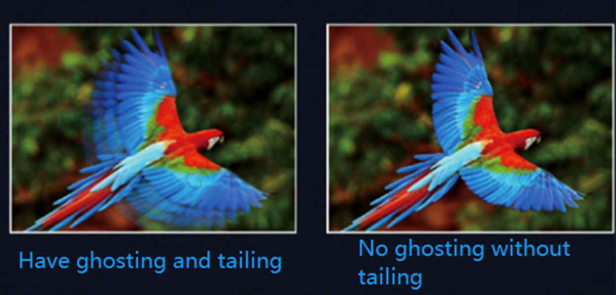 Not Have ghosting and tailing