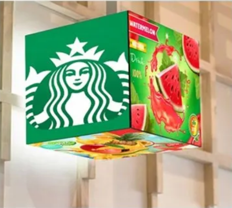 Wall hanging cube led display