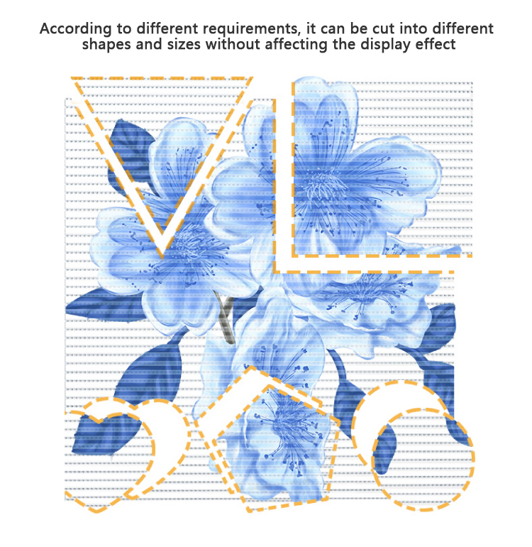custom size transparent led screen