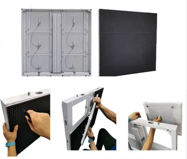 front and back service outdoor led screen