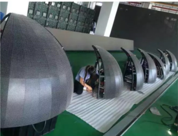 hemispherical display