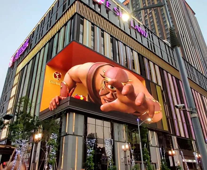 pantalla led exterior para publicidad 3d