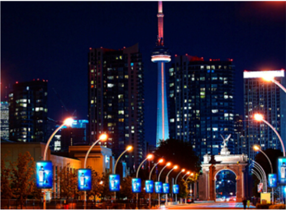 street pole advertising led screen