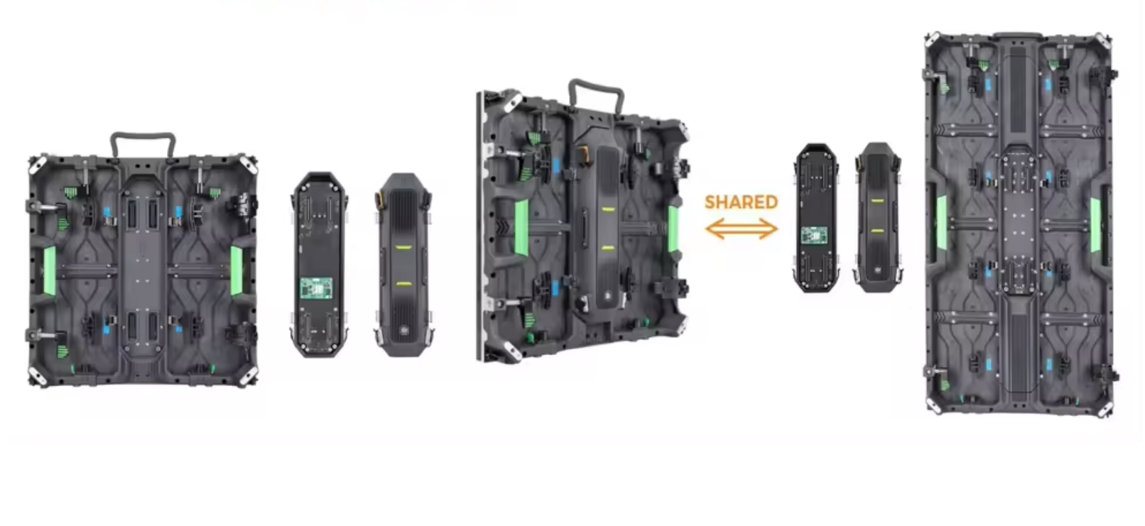 Detachable Back Cover- rental led screen