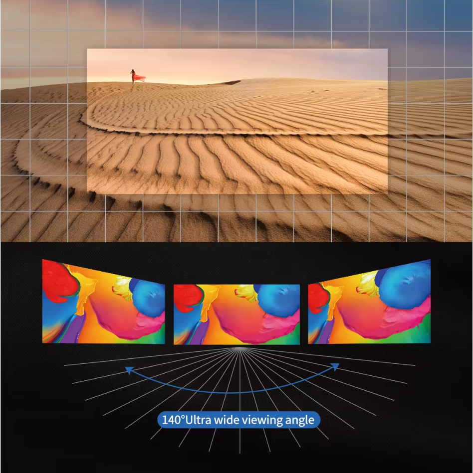 High brightness and low gray, perfect picture quality