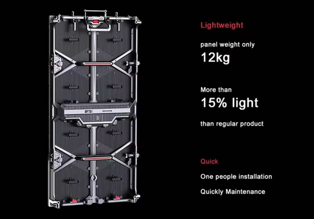 Lighter weight and larger size