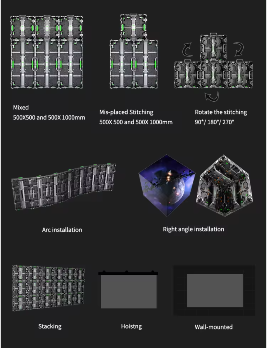 Various Installation and splicing make your stage and event